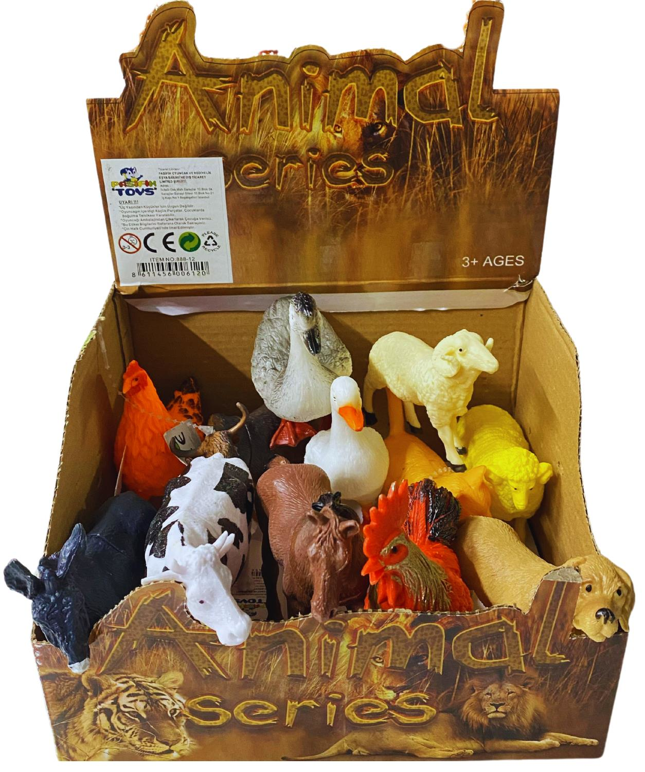 PASİFİK-KUTUDA KARIŞIK HAYVAN FİGÜRLERİ