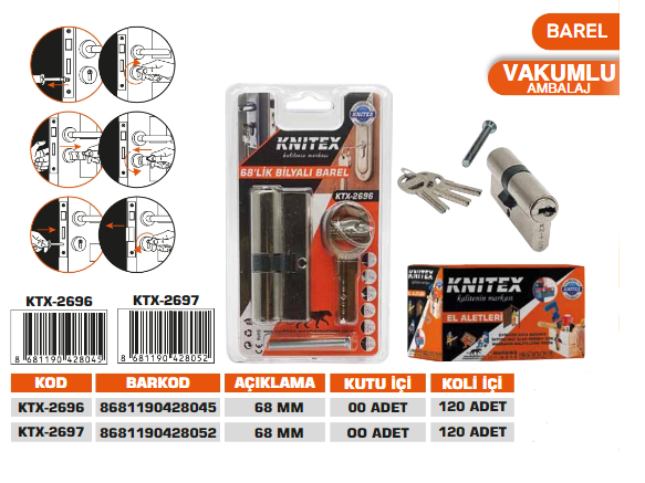 KNITEX-68 MM NORMAL BAREL KTX-2697