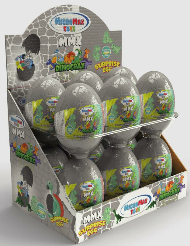 MMX-DİNOCRAX ÇATLAK YUMURTA GRİ (72)