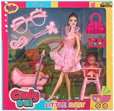 OYDAŞ-CINDY DOLL PUSETLİ MAMA SANDALYELİ BEBEK (12)