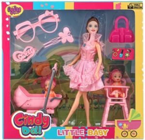 OYDAŞ-CINDY DOLL PUSETLİ MAMA SANDALYELİ BEBEK (12)