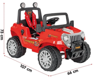 PİLSAN-SNAPPY AKÜLÜ JEEP 12 VOLT KIRMIZI