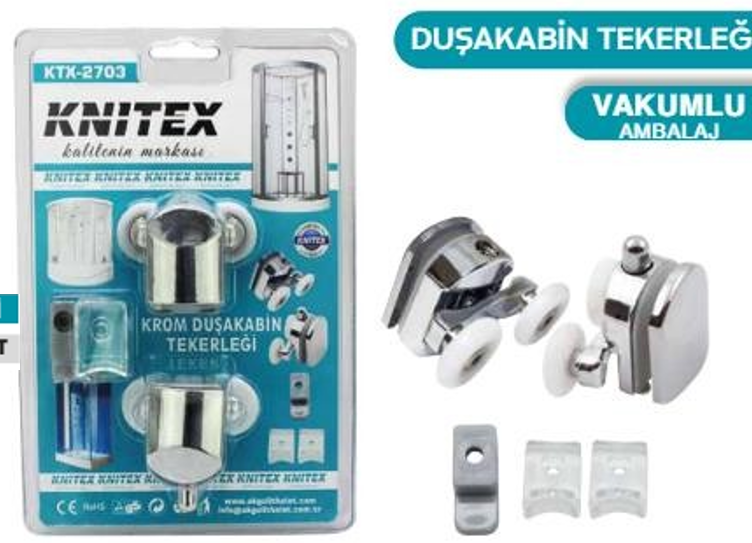 KNITEX-KROM  DUŞ KABİNİ TEKERLEĞİ  KTX-2703