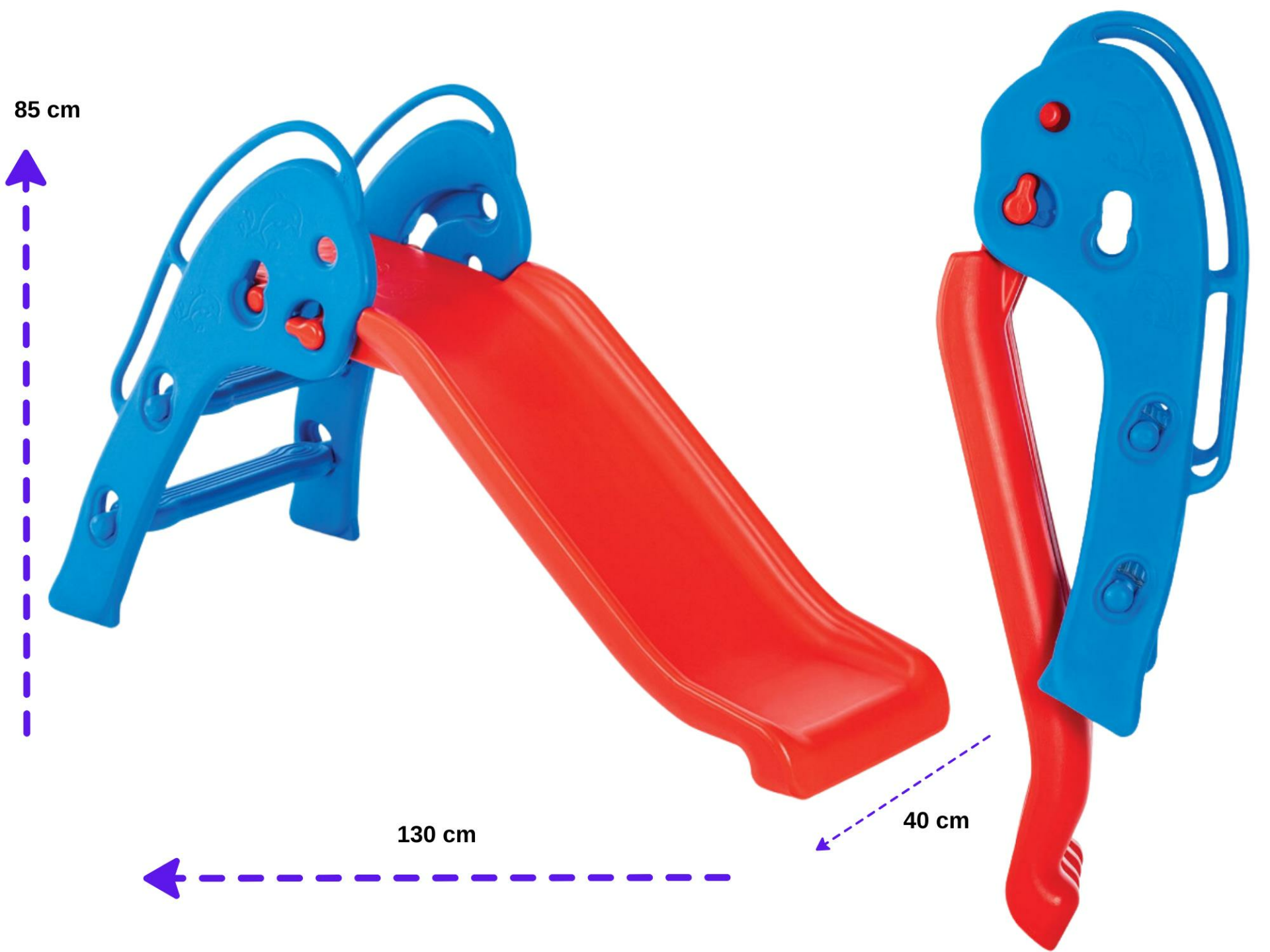 MMX-DOLPHIN SLIDE RED-BLUE (KAYDIRAK) KATLANABİLİR