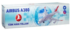 PJ-KUTULU IŞIKLI MÜZİKLİ A380 UÇAK*40