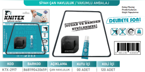 KNITEX-SİYAH ÇAN HAVLULUK VKM