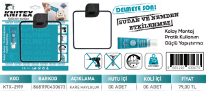 KNITEX-SİYAH LÜKS KARE HAVLULUK VKM