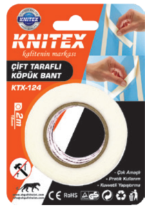 KNITEX-2 MT ÇİFT TARAFLI KÖPÜK BANT 1.8 CM KTX-124