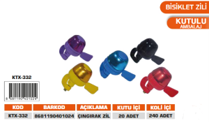 KNITEX-ÇINGIRAK BİSİKLET ZİLİ RENKLİ VKM KTX-332