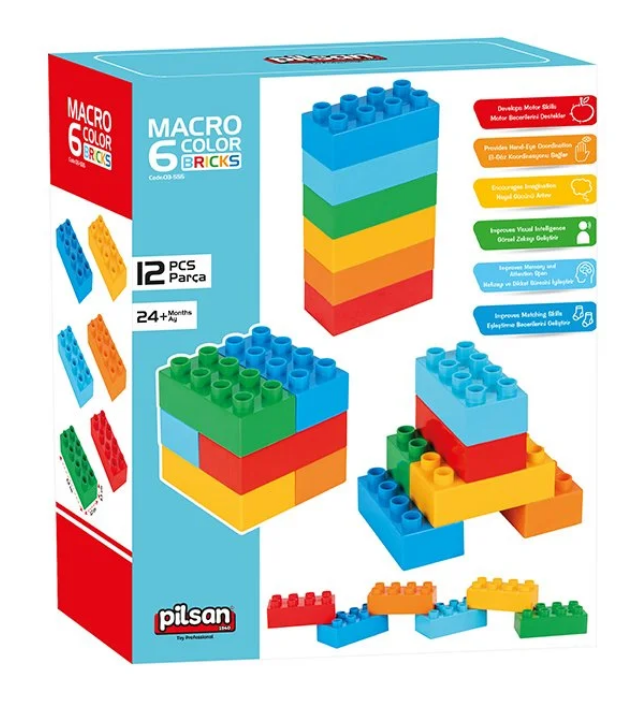PİLSAN-MAKRO 6 RENKLİ TUĞLA BLOKLAR