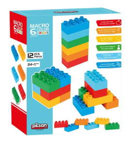 PİLSAN-MAKRO 6 RENKLİ TUĞLA BLOKLAR