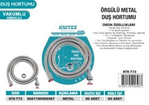 KNITEX-DUŞ HORTUMU METAL ÖRGÜLÜ VKM KTX-773