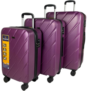 VALISCHI-NOVA 3 LÜ SET VALİZ MOR