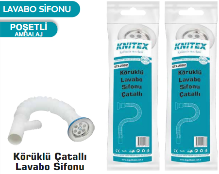 KNITEX-KÖRÜKLÜ SİFON ÇATALLI KTX-2582