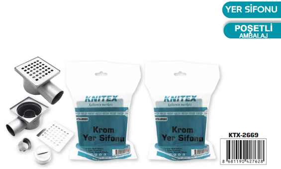 KNITEX-KROM YER SİFONU KTX-2669