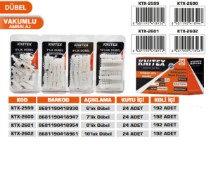 KNITEX-10'LUK DÜBEL KTX-2602