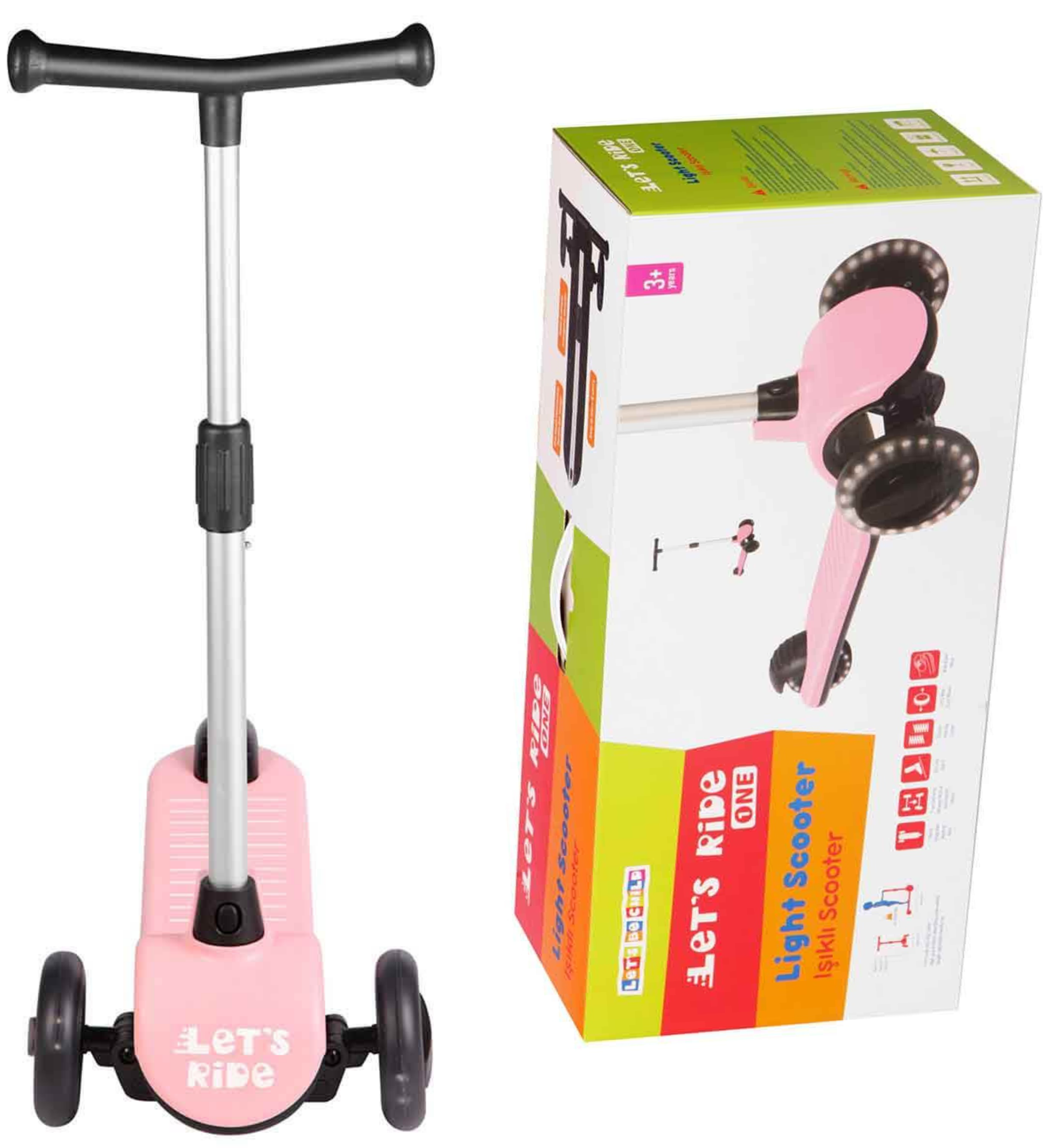 LC-IŞIKLI SCOOTER PEMBE (6)