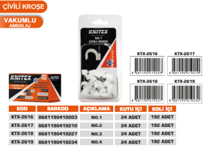 KNITEX-ÇİVİLİ KROŞE VKM NO:4 KTX-2619