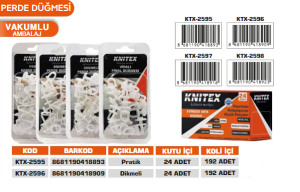 KNITEX-DİKMELİ PERDE DÜĞMESİ KTX-2596