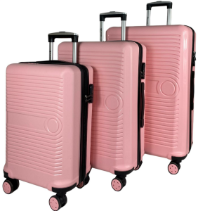 BUSINESS-PEMBE 3 LÜ SET VALİZ