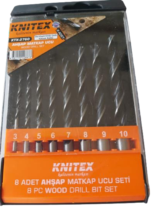 KNITEX-MATKAP UCU AHŞAP 8 PCS KTX-2760