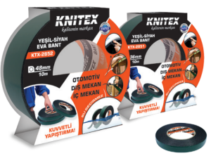 KNITEX-48MM*10M YEŞİL-SİYAH EVA BANT KTX-2852