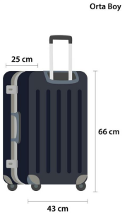 BUSINESS-SİYAH (ORTA BOY) VALİZ