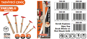 KNITEX-VKM 100 GR TAHTA SAPLI ÇEKİÇ KTX-2733