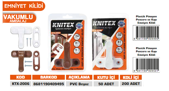 KNITEX- EMNİYET KİLİDİ PVC ÇEKMELİ KTX-2006
