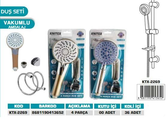 KNITEX-DUŞ SETİ KNITEX VAKUMLU KTX-2269