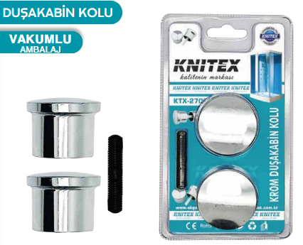 KNITEX-TOPUZ DUŞ KABİNİ KULPU 2 Lİ KTX-2706