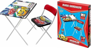 BEREN-DERS ÇALIŞMA MASASI ARABALI (4 LÜ)