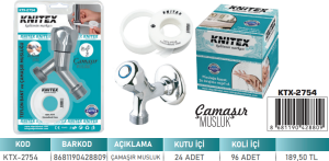 KNITEX-TEFLON ÇAMAŞIR MUSLUK VKM KTX-2754