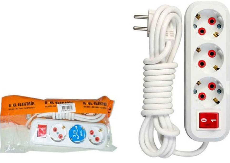 ASEL-3 LÜ 3 MT ANAHTARLI TOPRAKLI GRUP PRİZ (25)