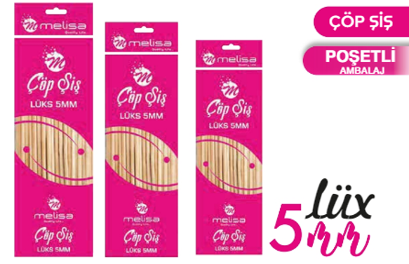 MELİSA-30 CM ÇÖP ŞİŞ KALIN MLS-1227