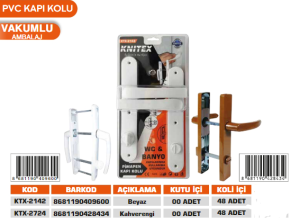 KNITEX-KAHVERENGİ PİMAPEN KAPI KOLU PLASTİK WC VKM KTX 2724