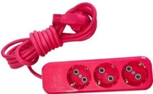 ASEL-3 LÜ 3 MT PEMBE (ORANJ)TOPR.GRUP PRİZ (25)