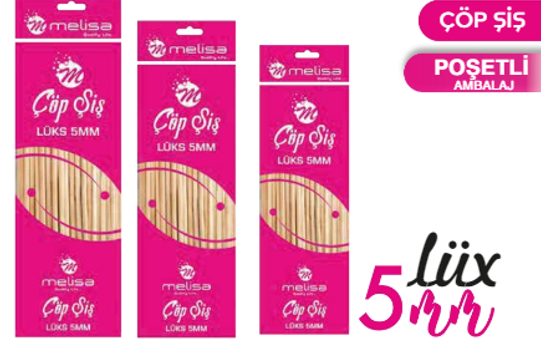 MELİSA-ÇÖP ŞİŞ KALIN 25 CM MLS-1228