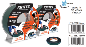 KNITEX-36MM*10M YEŞİL-SİYAH EVA BANT KTX-2851