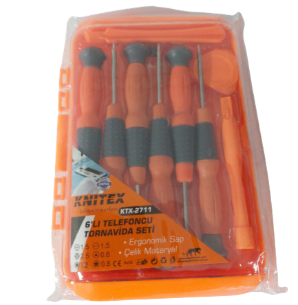 KNITEX-6 PCS TELEFONCU TORNAVİDA SETİ KTX-2711