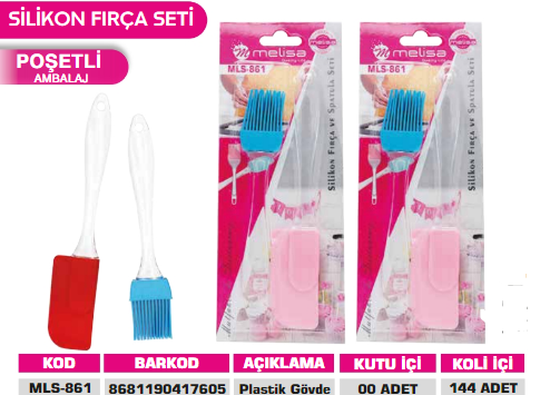 MELİSA-YUMURTA FIRÇASI-SPATULA 2 Lİ MLS-861