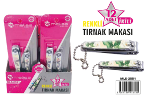 MELİSA-TIRNAK MAKASI 2 Lİ RENKLİ MLS-2551