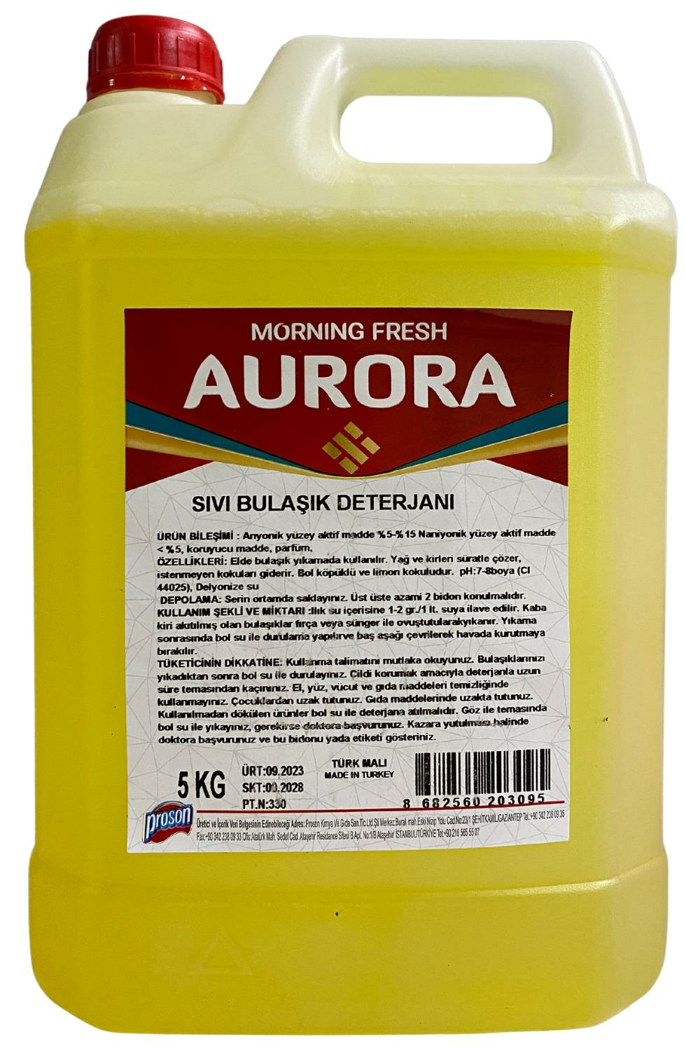 PROSON-AURORA SIVI BULAŞIK DETERJANI 5 L PET (4)