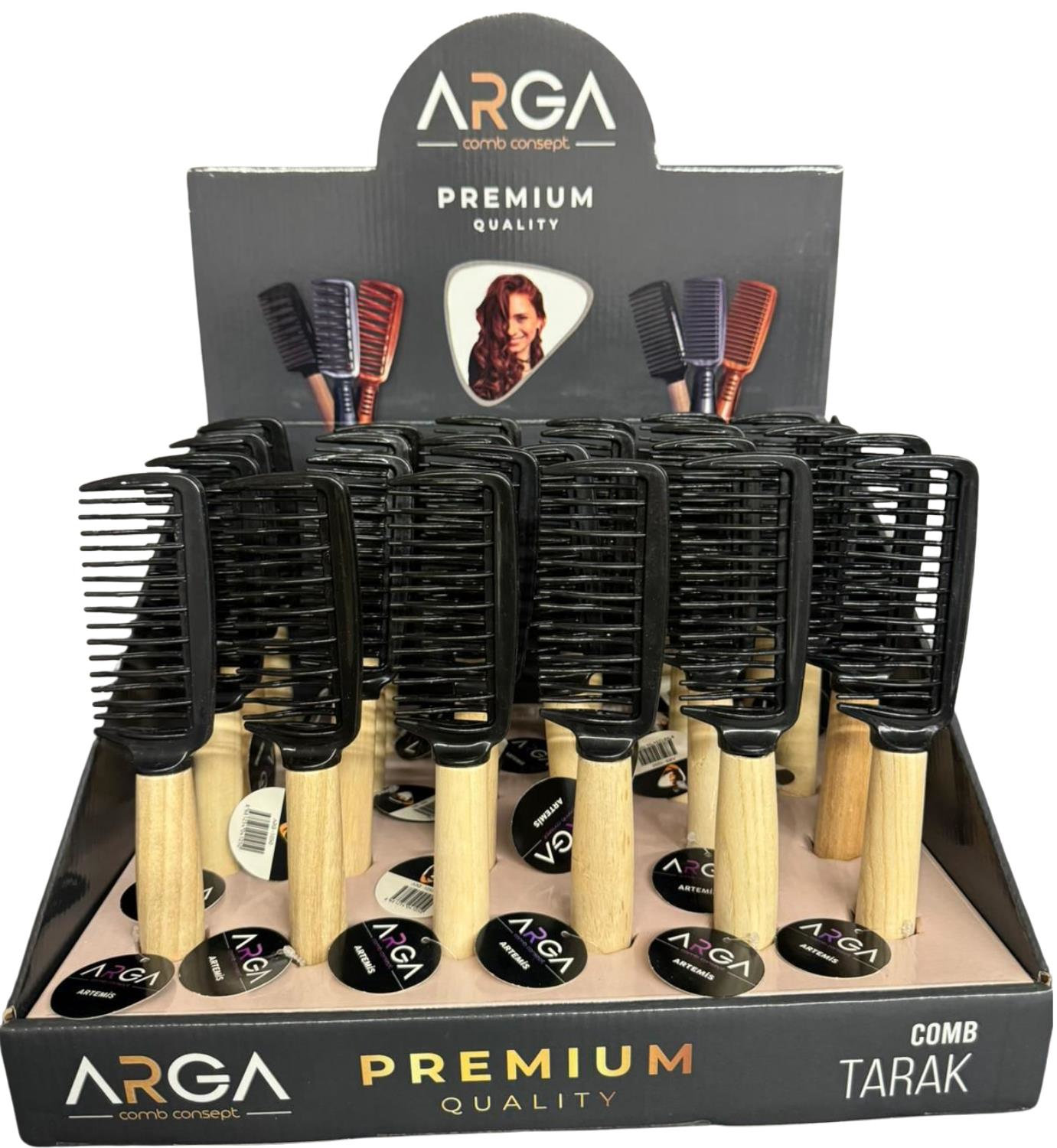ARGA-ARTEMİS AHŞAP SAPLI AÇMA TARAK*96