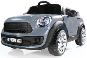DOLU-RIDE ON 12V AKÜLÜ ARABA KUMANDALI GRİ