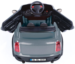 DOLU-RIDE ON 12V AKÜLÜ ARABA KUMANDALI GRİ