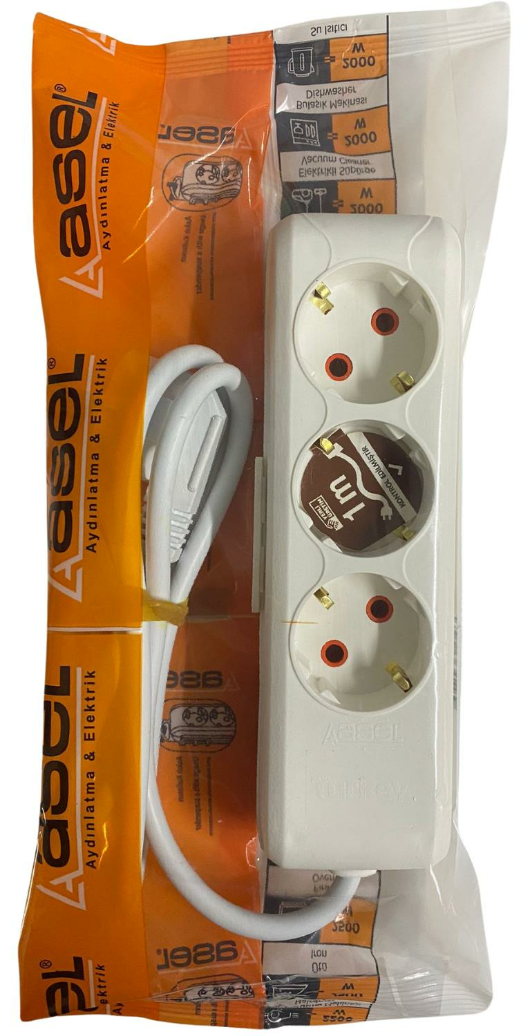 ASEL-3 LÜ 1 MT TOPRAKLI GRUP PRİZ (25)