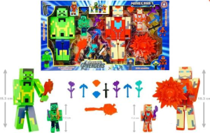 KMB-2*Lİ BÜYÜK MINECRAFT HULK-İRONMEN*48