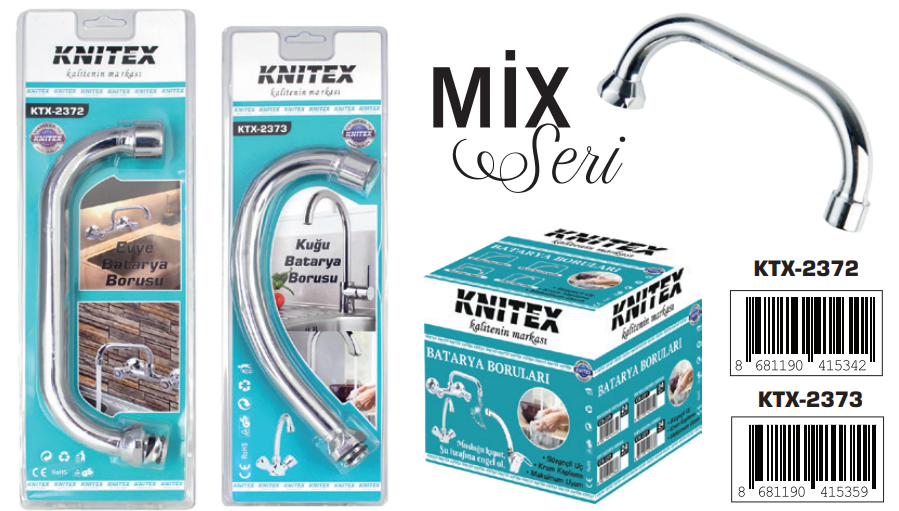 KNITEX-BATARYA BORUSU LAVABO VKM
