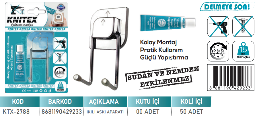 KNITEX-2 'Lİ ASKI VKM KTX-2788